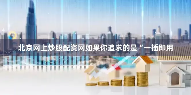 北京网上炒股配资网如果你追求的是“一插即用
